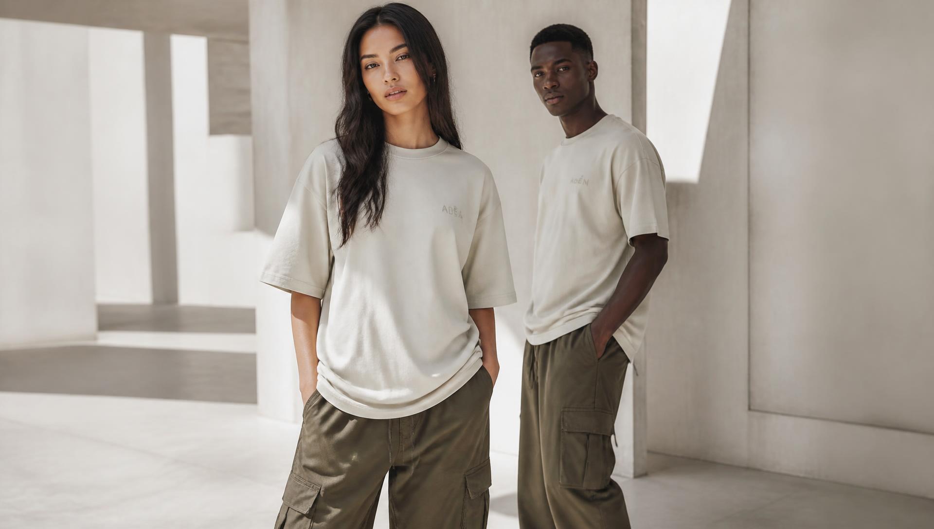Models wearing minimal everyday essentials from the Hype Supply collection